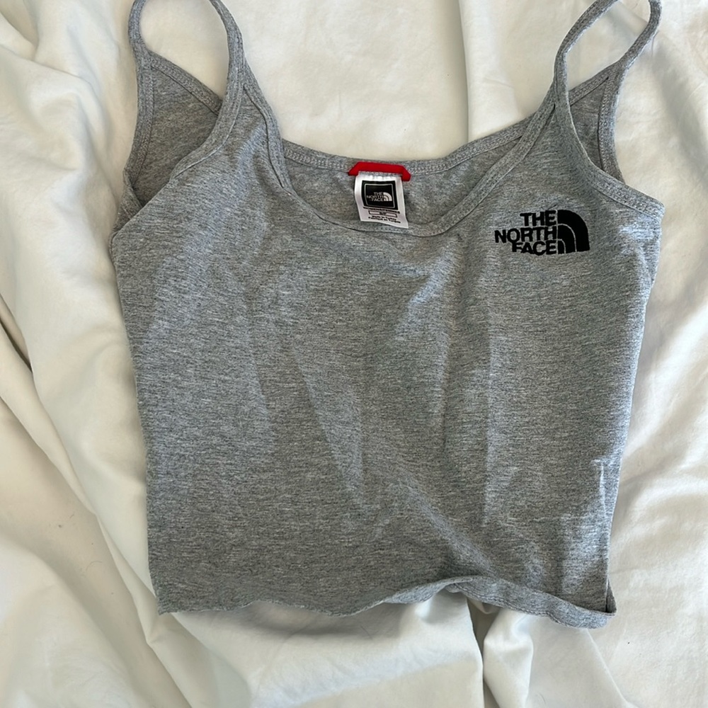 Grey north face tank